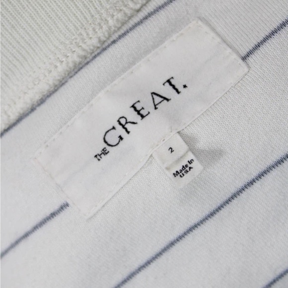 THE GREAT. Soft velour Striped Lounge Set.  M/2 - Picture 8 of 8